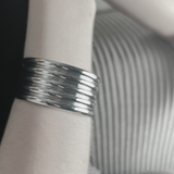 Courage Waterproof Multi Row Cuff Bracelet Plaqué Or 18K Plaqué