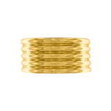 Courage Waterproof Multi Row Cuff Bracelet Plaqué Or 18K Plaqué