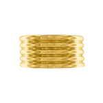 Courage Vandfast Flerrækket Cuff armbånd Armbånd 18K Guldbelagt Plating, DNSK Copenhagen