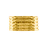 Courage Vandfast Flerrækket Cuff armbånd Armbånd 18K Guldbelagt Plating, DNSK Copenhagen