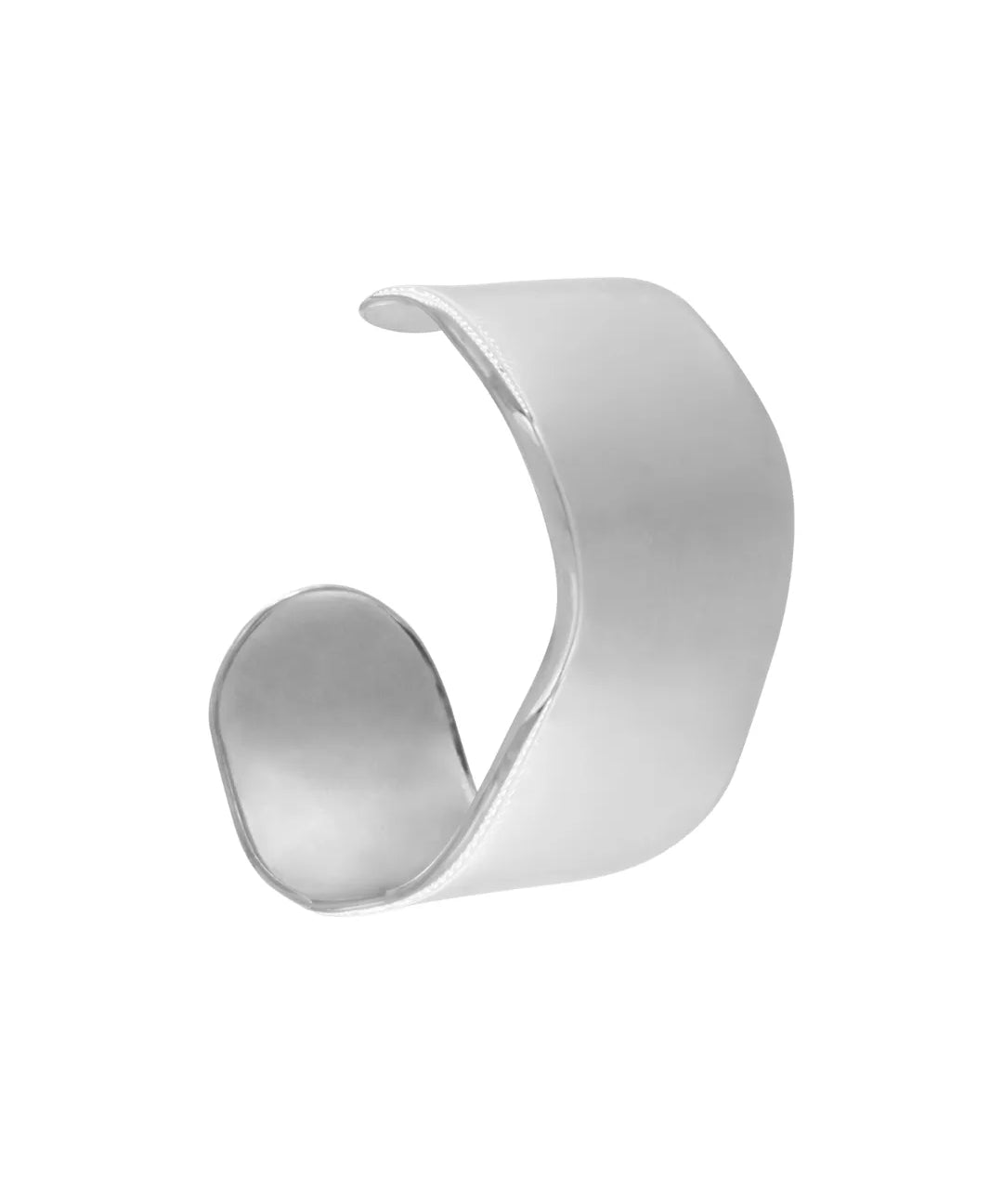 Courage Waterproof Statement Curve Cuff Bracelet Silver Plating, DNSK Copenhagen