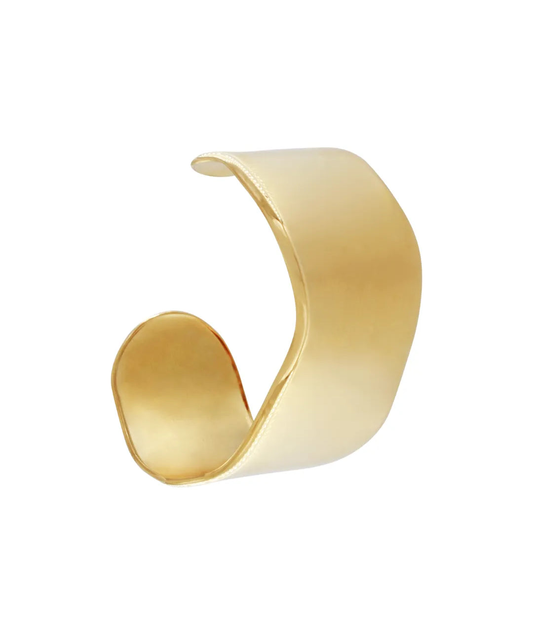 Courage Waterproof Statement Curve Cuff Bracelet 18K Gold Plating Plating, DNSK Copenhagen