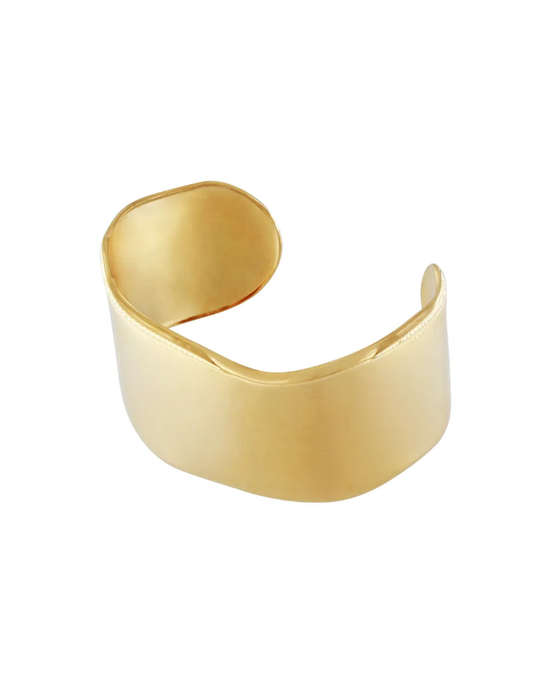 Courage Waterproof Courbe de déclaration Cuff Bracelet plaqué or 18K, DNSK Copenhagen