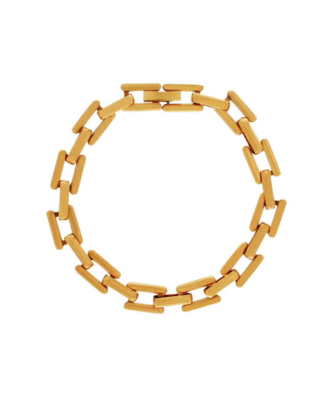 Passion Waterproof Square Link Bracelet 18K Gold Plating, DNSK Copenhagen