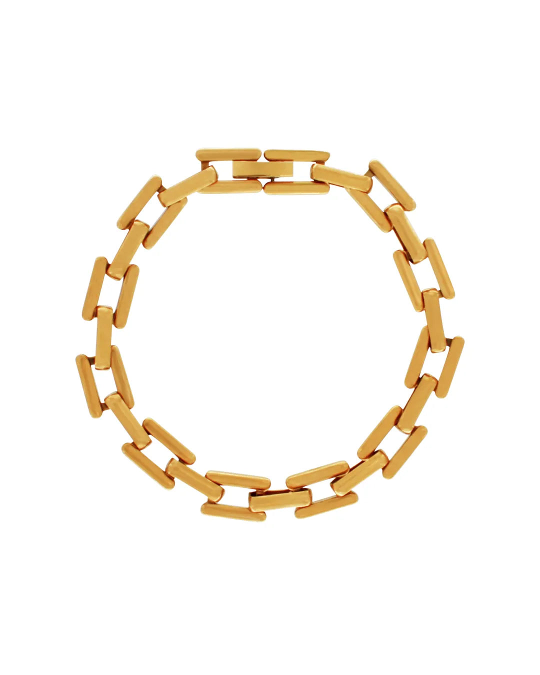 Passion Waterproof Square Link Bracelet 18K Gold Plating, DNSK Copenhagen
