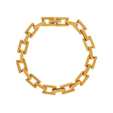 Passion Waterproof Square Link Bracelet 18K Gold Plating, DNSK Copenhagen