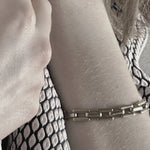 Passion Waterproof Square Link Bracelet 18K Gold Plating, DNSK Copenhagen