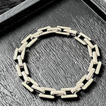 Passion Waterproof Square Link Bracelet 18K Gold Plating, DNSK Copenhagen