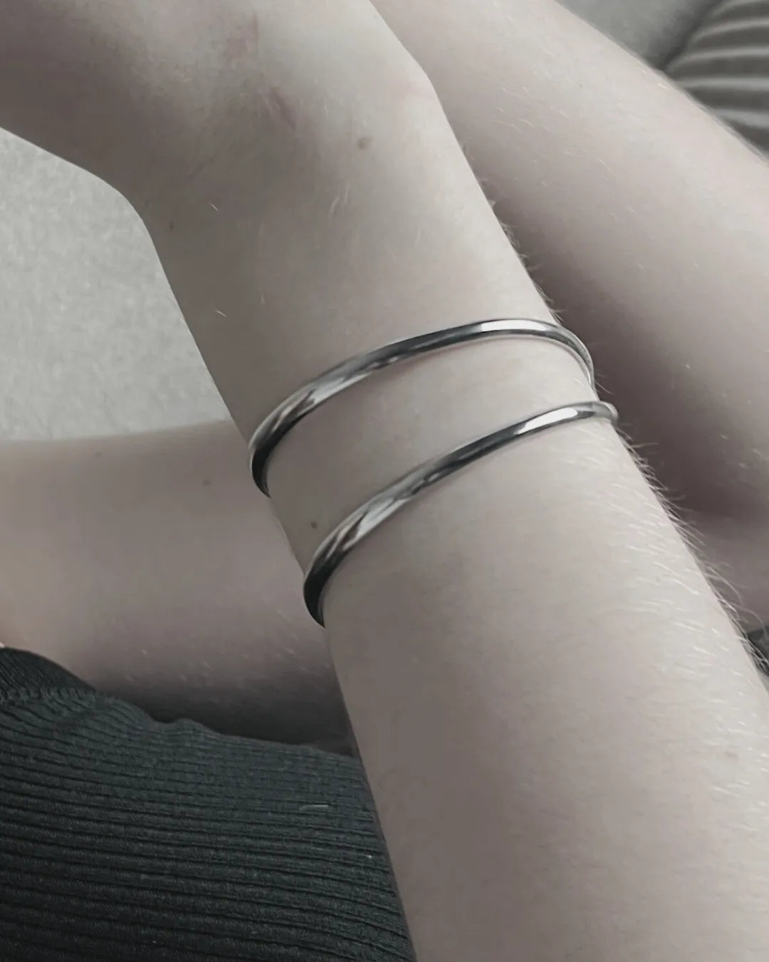 Passion Waterproof Open Cuff Bracelet Silver Plating, DNSK Copenhagen