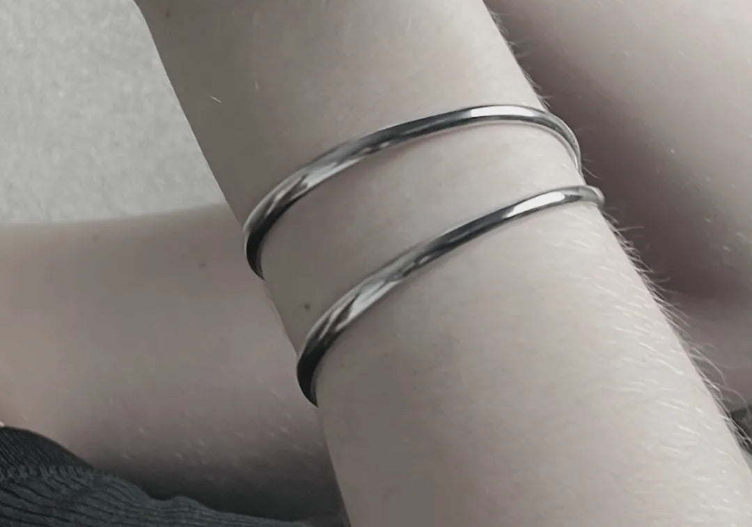 Passion Waterproof Open Cuff Bracelet plaqué argent, DNSK Copenhagen