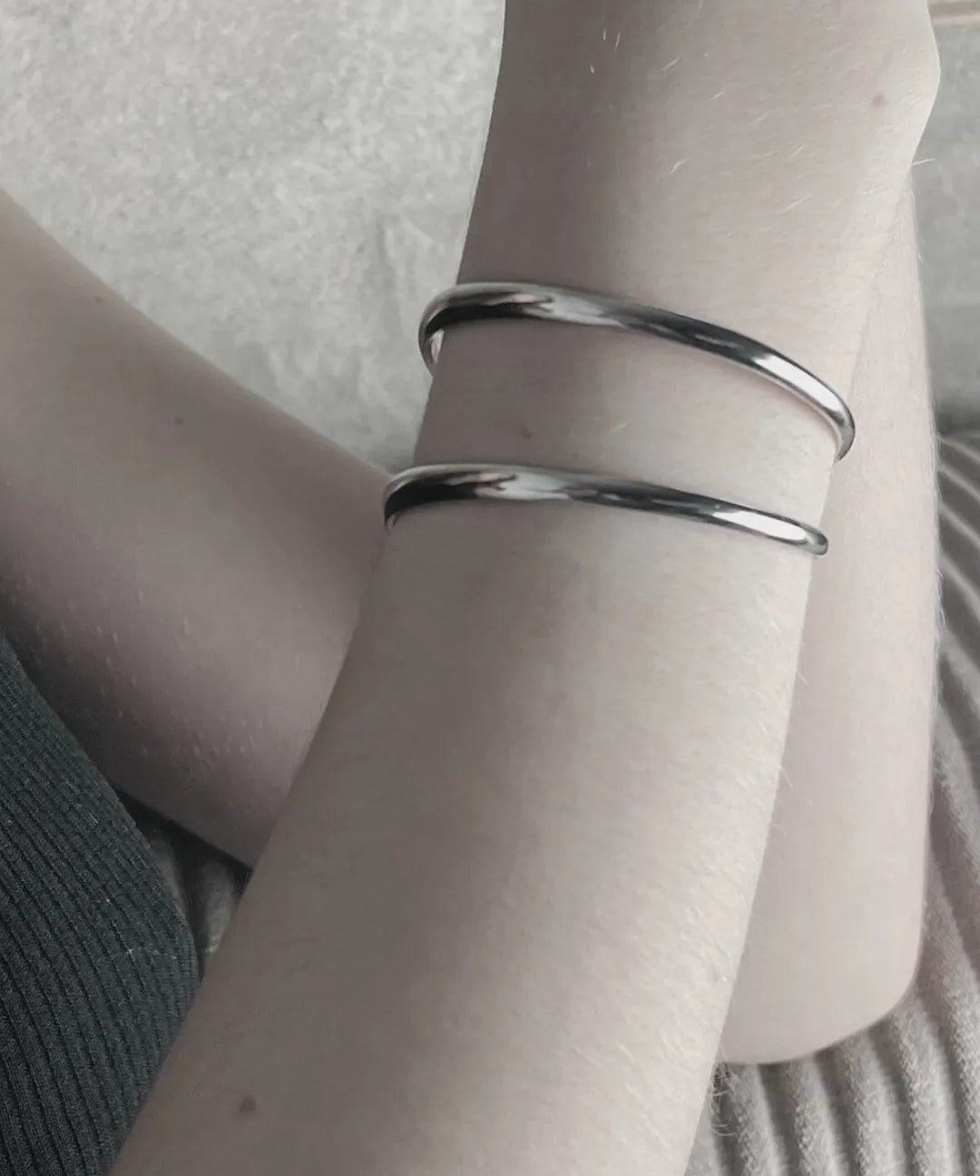 Passion Waterproof Open Cuff Bracelet Silver Plating, DNSK Copenhagen