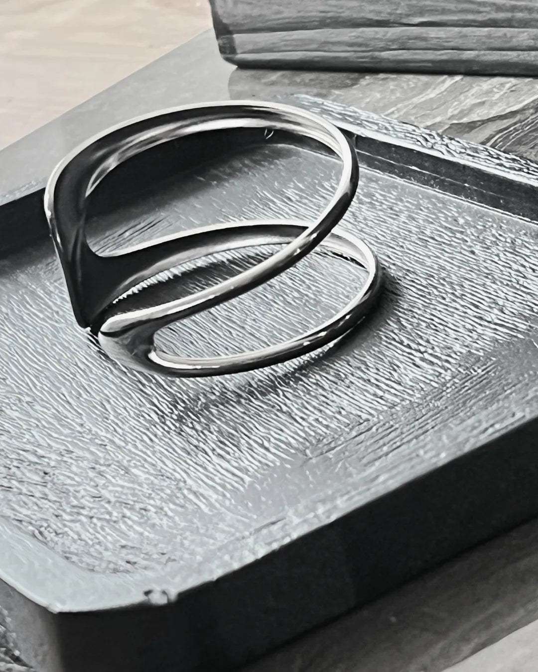 Passion Waterproof Open Cuff Bracelet Silver Plating, DNSK Copenhagen