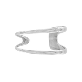 Passion Waterproof Open Cuff Bracelet Silver Plating