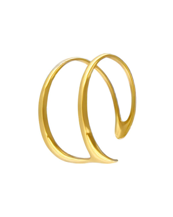 Passion Waterproof Open Cuff Bracelet 18K Gold Plating -DNSK Copenhagen