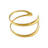 Passion Waterproof Open Cuff Bracelet 18K Gold Plating