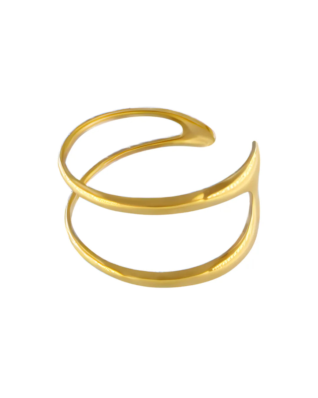 Passion Waterproof Open Cuff Bracelet 18K Gold Plating, DNSK Copenhagen