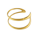 Passion Waterproof Open Cuff Bracelet 18K Gold Plating, DNSK Copenhagen