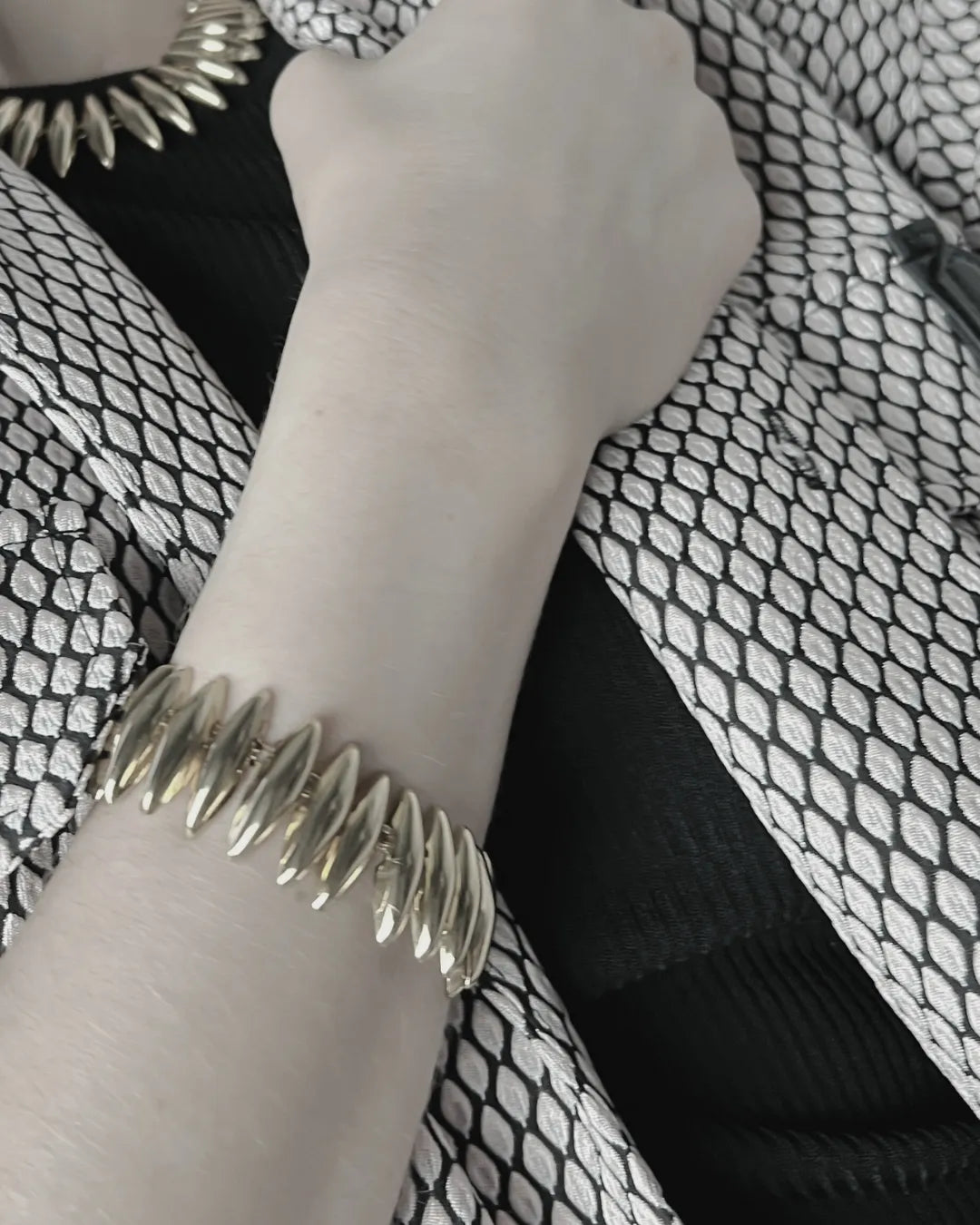 Passion Waterproof Statement Bracelet 18K Gold Plating, DNSK Copenhagen