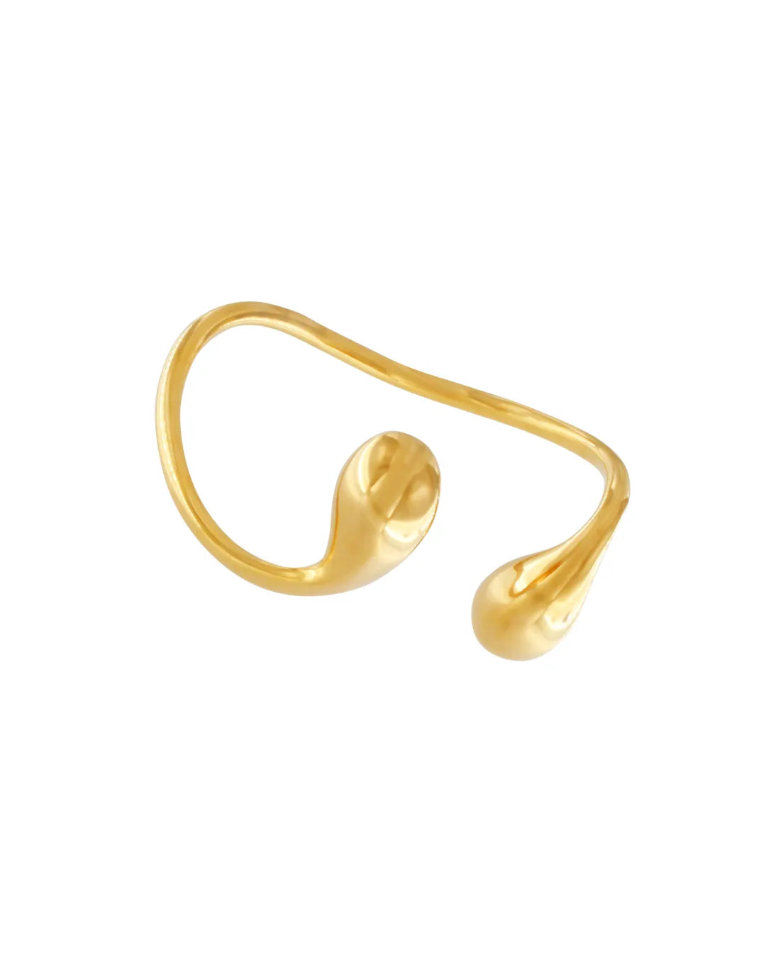 Passion Waterproof Drop Cuff Bracelet 18K Gold Plating Plating, DNSK Copenhagen