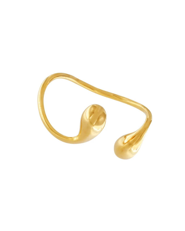 Passion Waterproof Drop Cuff Bracelet 18K Gold Plating Plating -DNSK Copenhagen