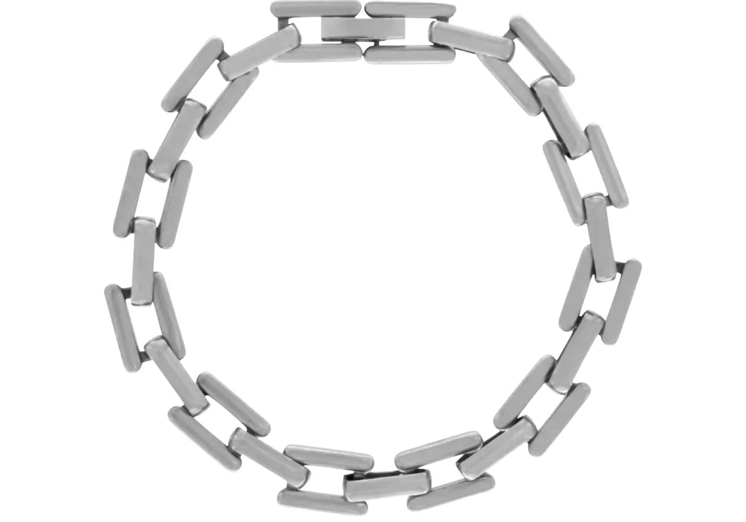 Passion Waterproof Bracelet à maillons carrés plaqué argent, DNSK Copenhagen