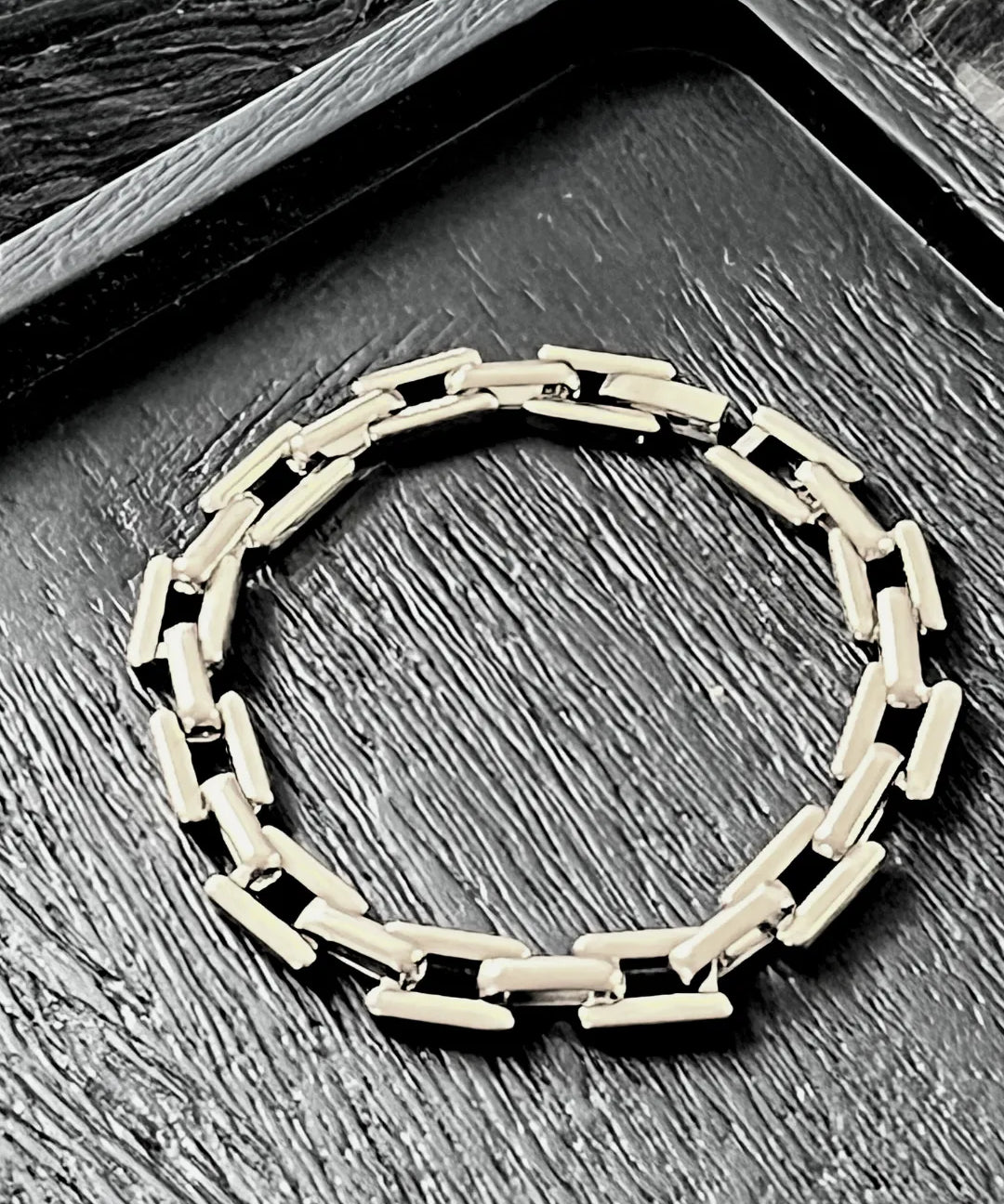 Passion Waterproof Square Link Bracelet Silver Plating, DNSK Copenhagen