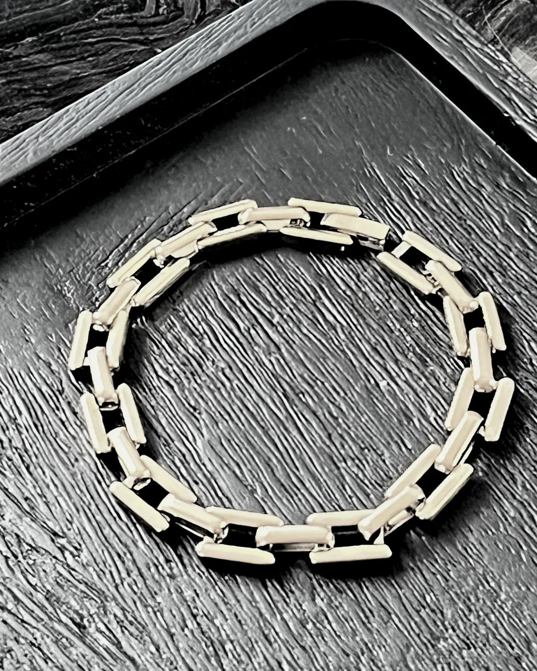 Passion Waterproof Square Link Bracelet Silver Plating, DNSK Copenhagen