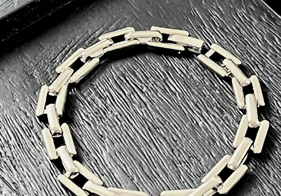 Passion Waterproof Bracelet à maillons carrés plaqué argent, DNSK Copenhagen