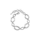 SIGRID Vattentåliga Armband i silverfärgat rostfritt stål – Brushed-finish