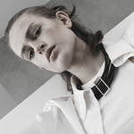 Alaya Short Open Square Necklace Gold Plating -DNSK Copenhagen