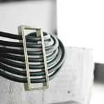 Alaya Short Open Square Necklace Gold Plating -DNSK Copenhagen