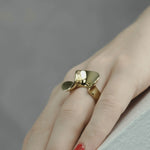 Courage Waterproof Single Twist Statement Ring Silver Plating -DNSK Copenhagen