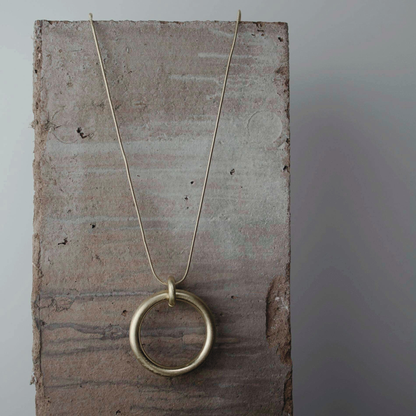 Tula Adjustable Chunky Ring Necklace Gold Plating I Dansk Copenhagen