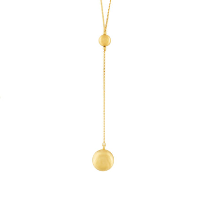 Tabitha Adjustable Ball Necklace Gold Plating I Dansk Copenhagen
