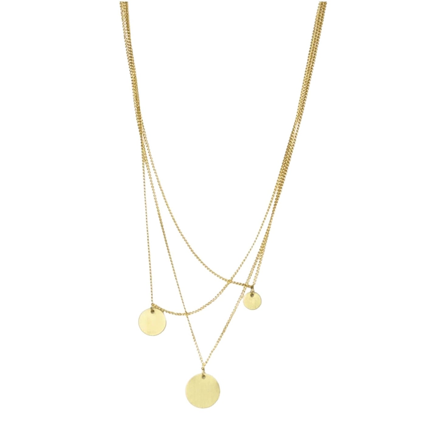 Theia Triple Dot Necklace Gold Plating