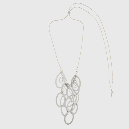 Alaya Adjustable Multi Rings Necklace Silver Plating I Dansk Copenhagen