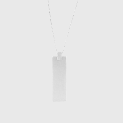 Vanity Adjustable Square Necklace Silver Plating I Dansk Copenhagen