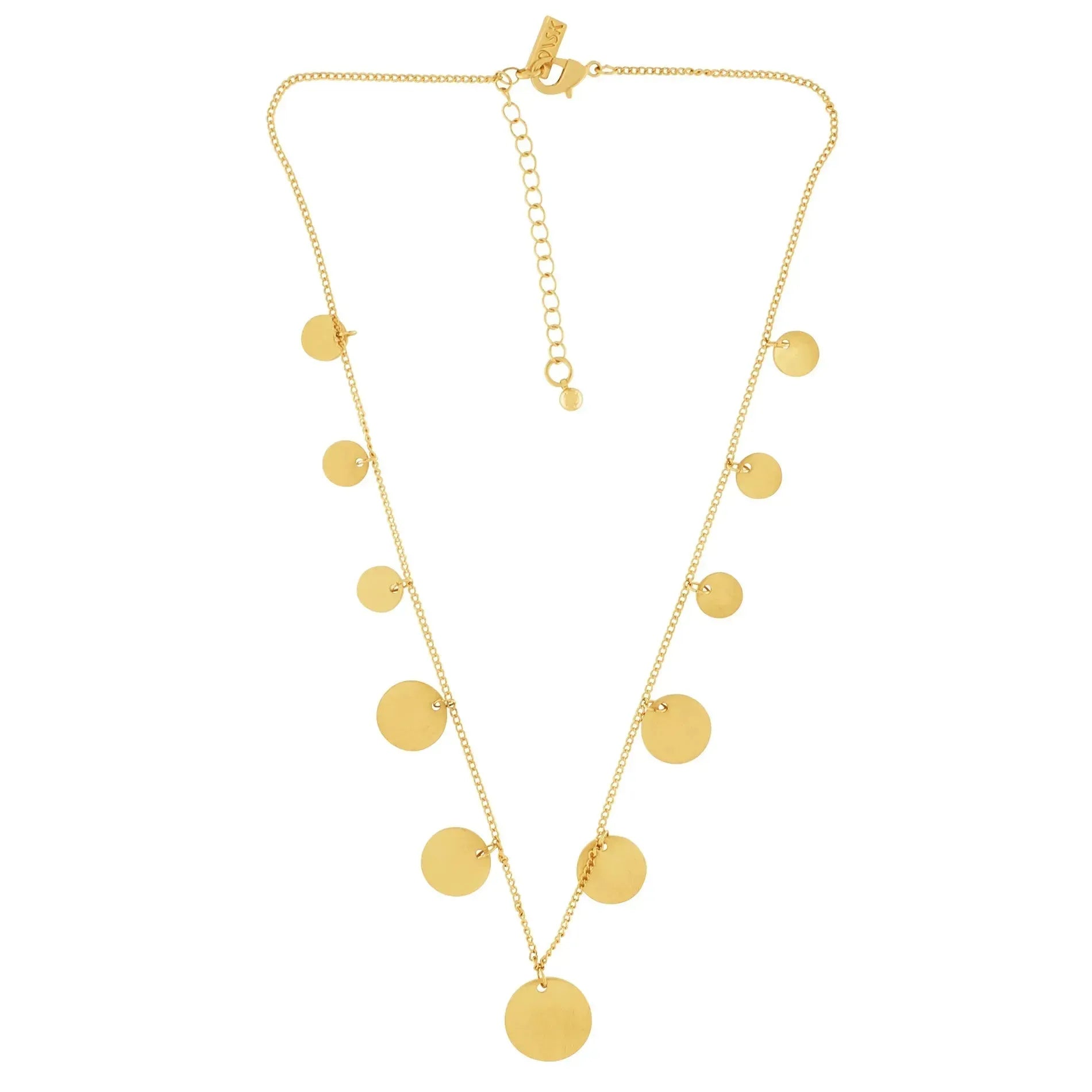 Theia Short Multi Dot Necklace Gold PlatingDNSK Copenhagen