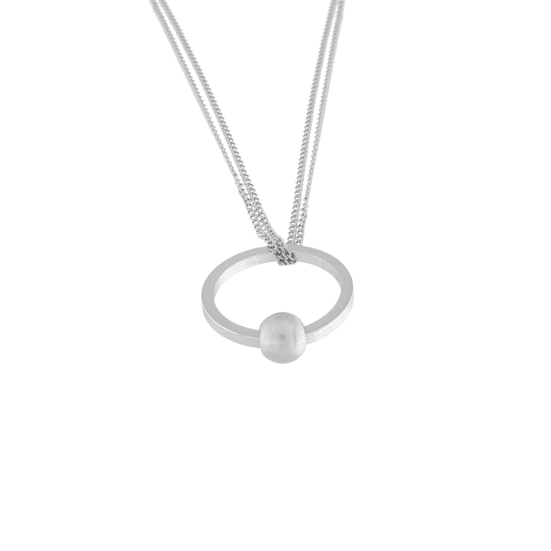 Tabitha Adjustable Multi Ball Necklace Silver Plating I Dansk Copenhagen