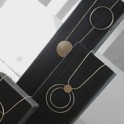 Vanity Adjustable Single Dot Necklace Gold Plating I Dansk Copenhagen