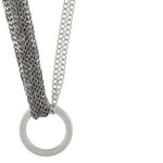 Anastazia IN:STORE Knittet Mega Ring Necklace Silver Plating -DNSK Copenhagen