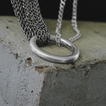 Anastazia IN:STORE Knittet Mega Ring Necklace Silver Plating -DNSK Copenhagen