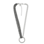 Anastazia IN:STORE Knittet Mega Ring Necklace Silver Plating -DNSK Copenhagen