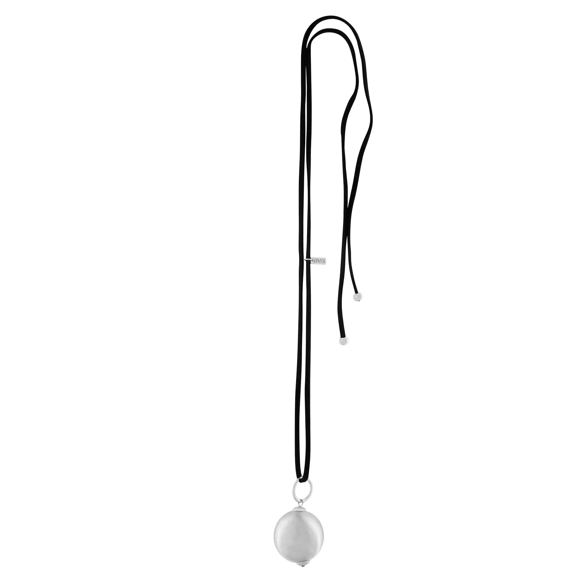 Tabitha Multi-Styleable Mega Ball Suede Necklace Silver PlatingDNSK Copenhagen