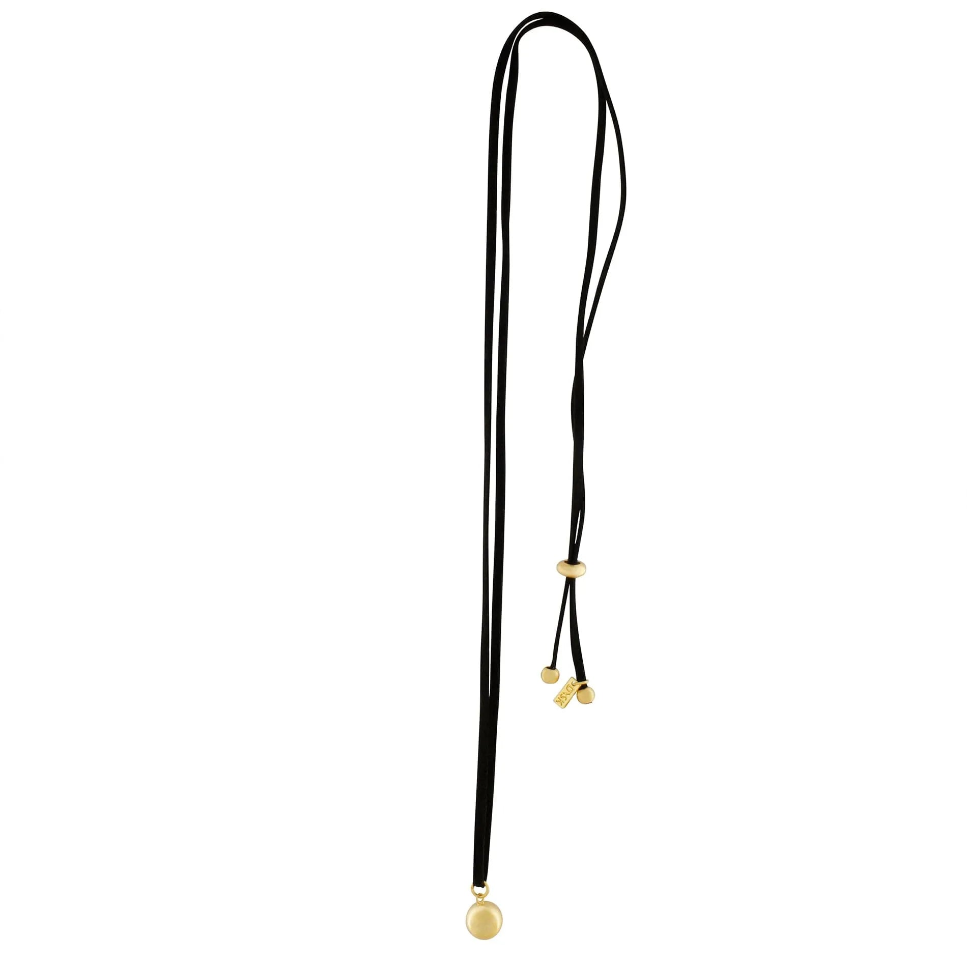 Tabitha Multi-Styleable Ball Suede Necklace Gold PlatingDNSK Copenhagen