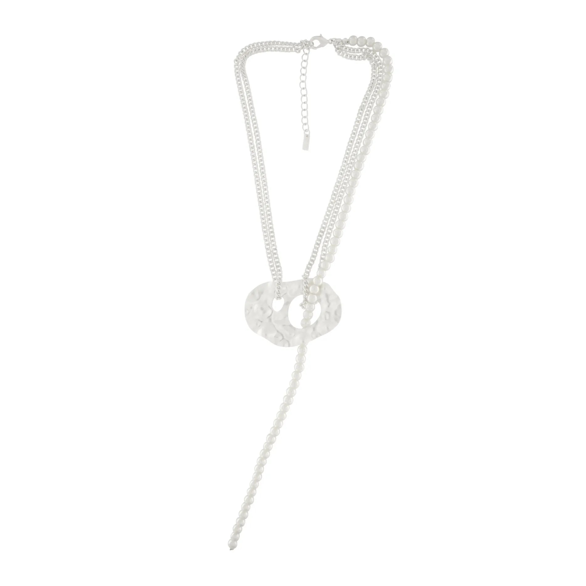 Audrey IN:STORE Short Statement Pearl Mix Necklace Silver PlatingDNSK Copenhagen