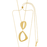 Alaya IN:STORE Collana asimmetrica regolabile Placcatura oro