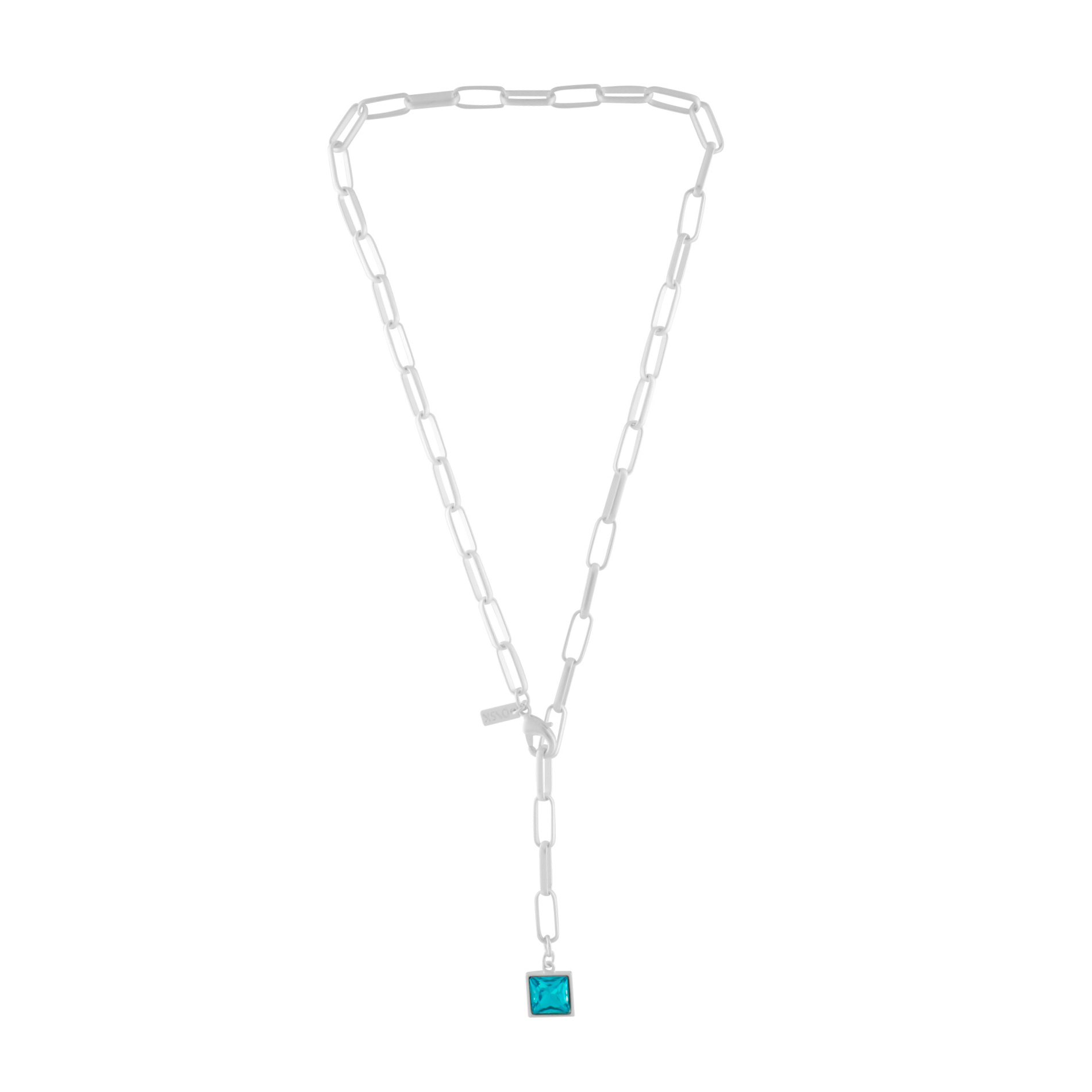 Audrey IN:STORE Short Sapphire Necklace Silver Plating, DNSK Copenhagen