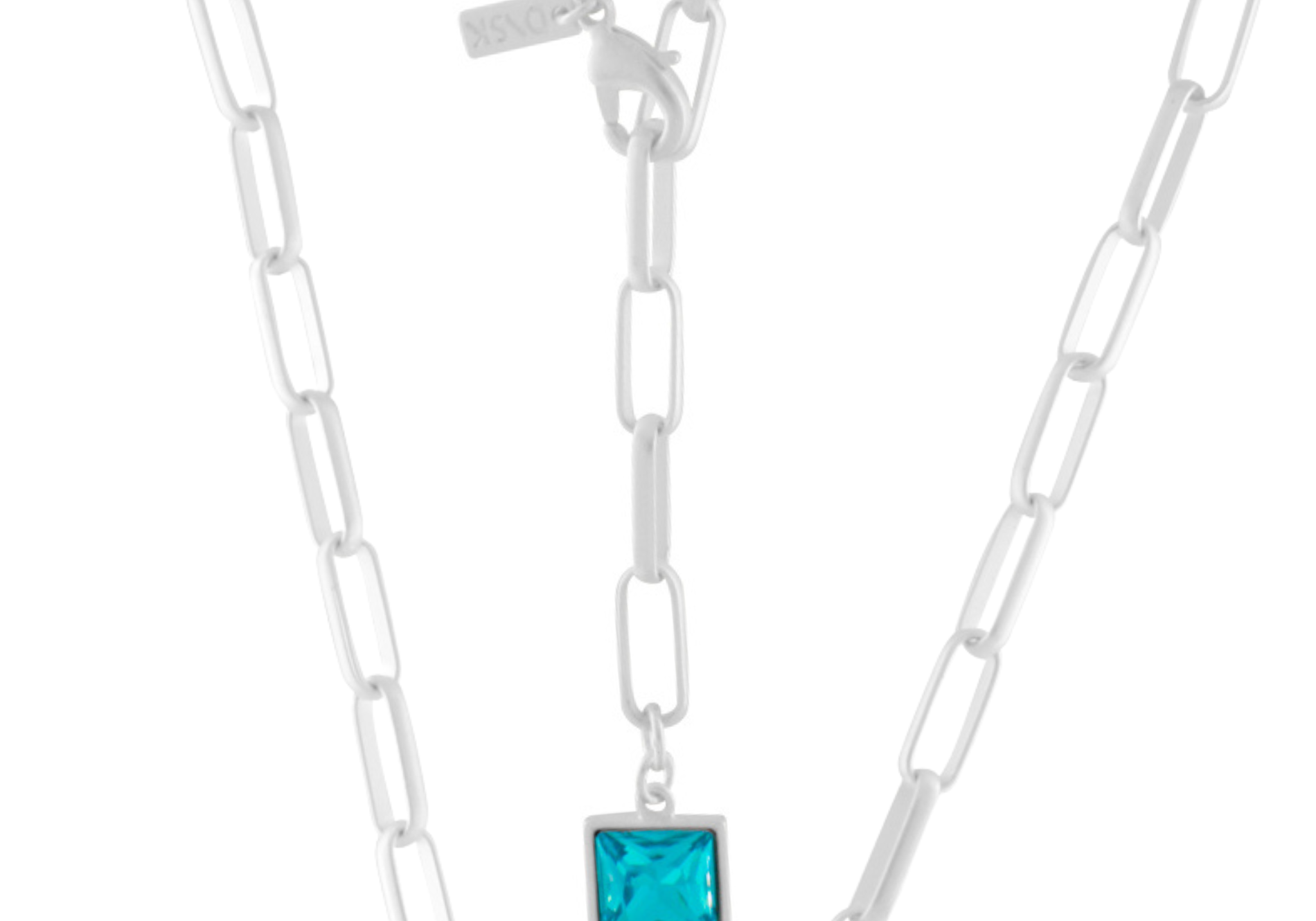 Audrey IN:STORE Short Sapphire Necklace Silver Plating, DNSK Copenhagen