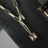 Audrey IN:STORE Collier court en rose plaqué or